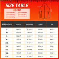 سترة دافئة للرجال والنساء ، سترة تدفئة كهربائية USB ، قماش حراري لدراجة نارية ، 21 منطقة ، شتاء - الصورة 6